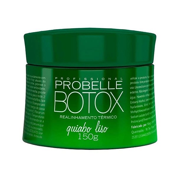 Máscara Capilar Alisante Probelle Btx Quiabo Liso 150g