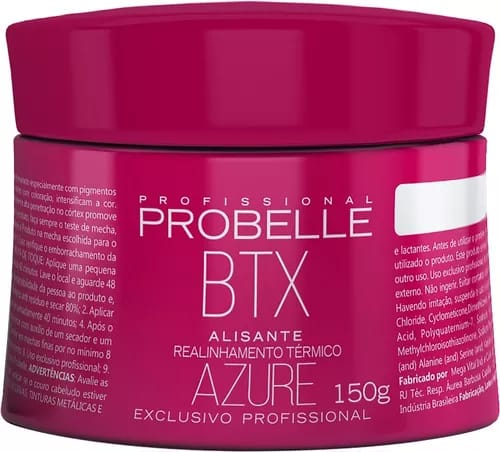 Máscara Capilar Alisante Probelle Btx Azure 150g