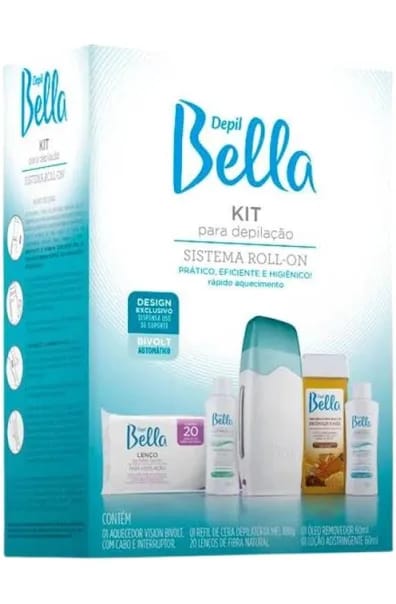 Kit Aparelho Roll-On para Depilação Depil Bella Bivolt