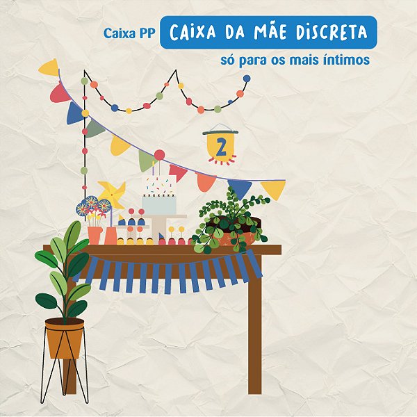 Decoração na Caixa da Mãe Discreta (PP)
