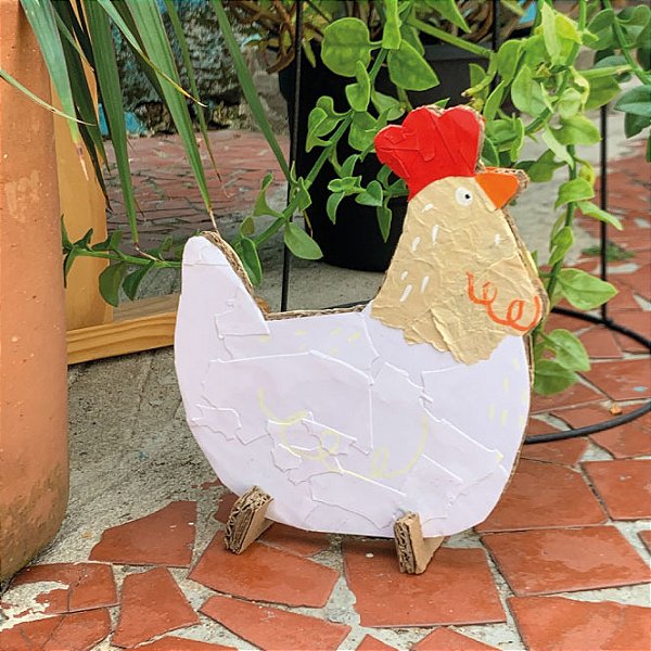 Boneco Papietagem Sustentável