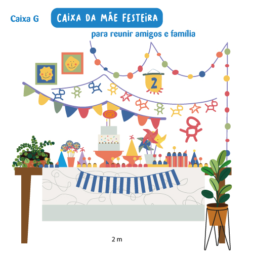 Decoração na Caixa Mãe Festeira (G)