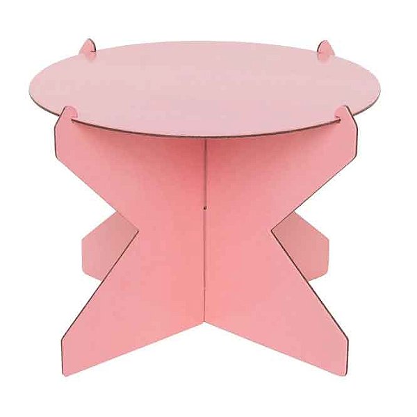 Boleira de Papelão Reutilizável - Rosa Flamingo