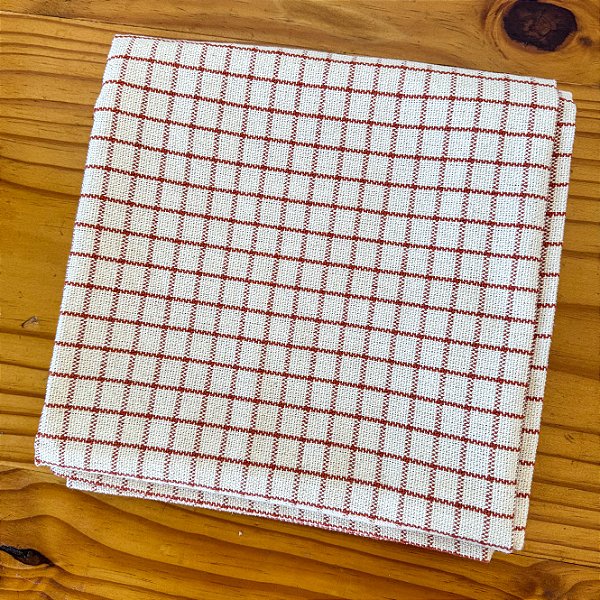 Toalha de mesa quadriculada vermelha – 1,00 x 1,00 m