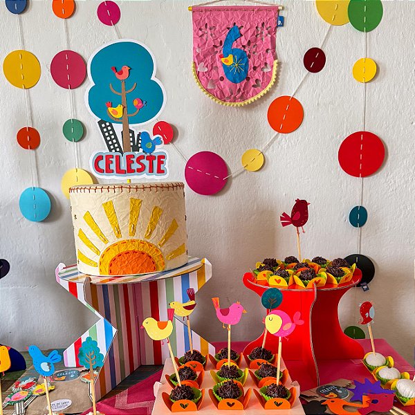 Pronta Entrega Tema Passarinhos