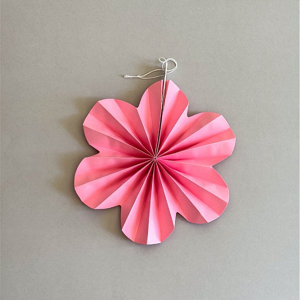 Fiorata Leque formato flor Rosa- 3 un.