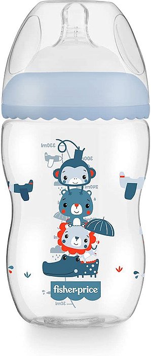 Mamadeira First Moments Azul Marshmallow 330Ml - Fisher Price - Chicletinho  Baby - Loja especializada em artigos infantis