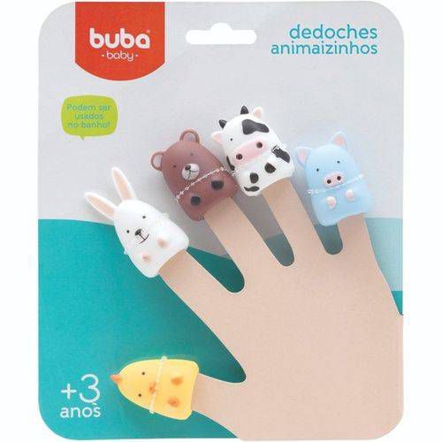 Brinquedo de Banho Dedoches Divertidos Animaizinhos - Buba