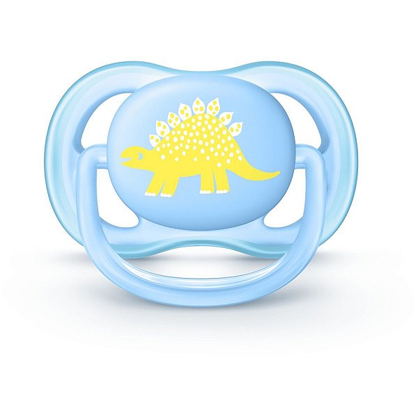 Chupeta Philips Avent Ultra Air 0 A 6  Meses Dinossauro Azul