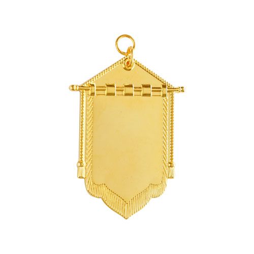 JO-031-D - Joia Porta Estandarte Dourado