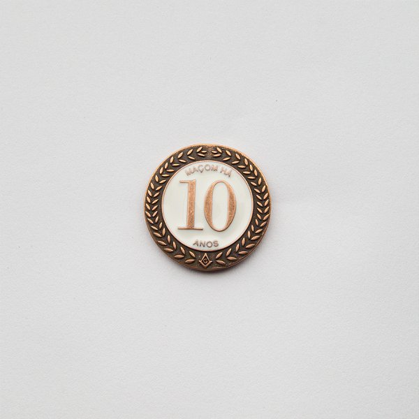 BT-271 - Pin Tempo de Maçonaria - 10 Anos