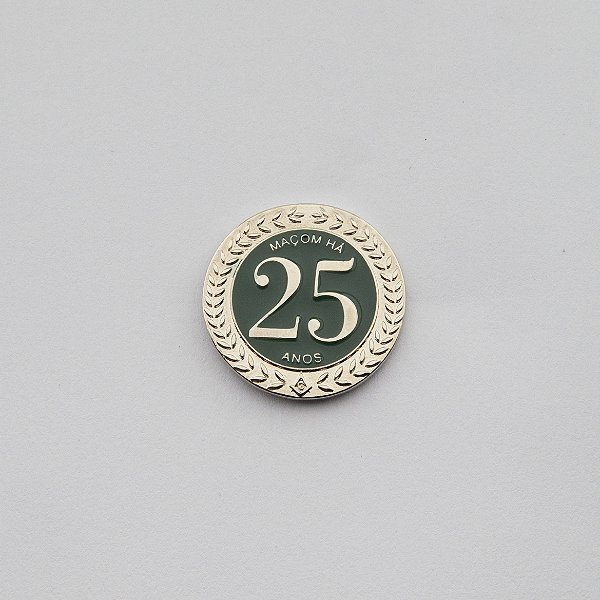 BT-274 - Pin Tempo de Maçonaria - 25 Anos