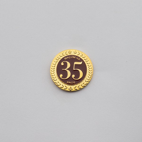 BT-276 - Pin Tempo de Maçonaria - 35 Anos