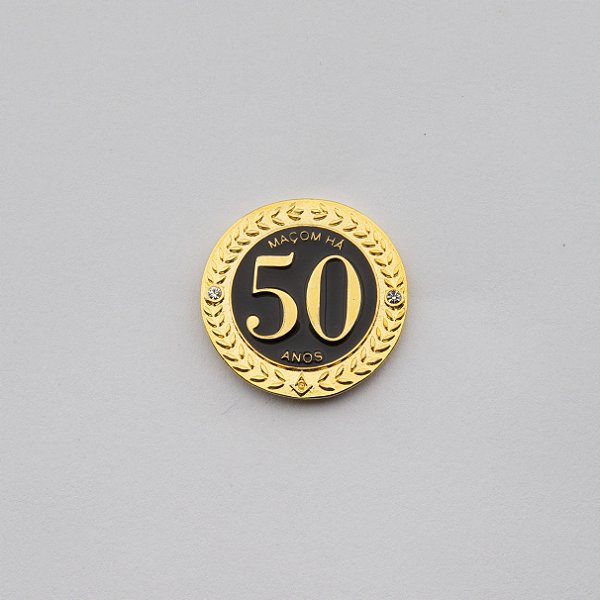BT-279 - Pin Tempo de Maçonaria - 50 Anos