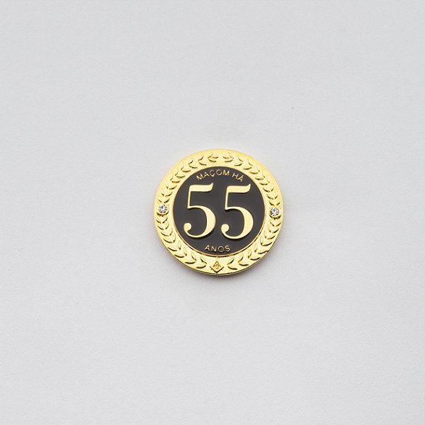 BT-280 - Pin Tempo de Maçonaria - 55 Anos