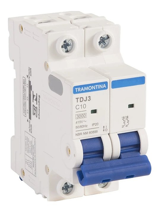 DISJUNTOR BIPOLAR 32A BRANCO - TRAMONTINA