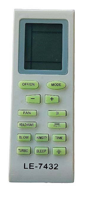 CONTROLE REMOTO AC LE-7432 PARA GREE - LELONG