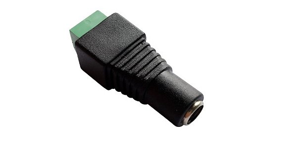 CONECTOR ADAPTADOR DE ALIMENTAÇAO CC FEMEA 12V