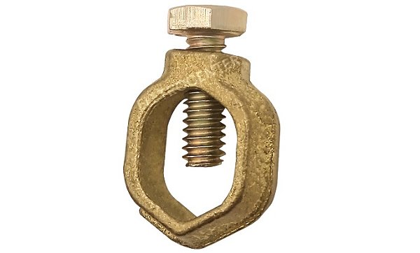 GRAMPO CONECTOR PARA HASTE TERRA ATERRAMENTO/ COM PARAFUSO