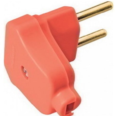 PLUG MACHO TRIANGULAR 2P 10A 250V COLORIDO