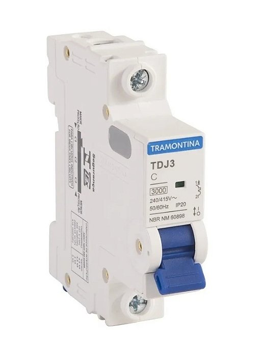 DISJUNTOR UNIPOLAR 10A BRANCO - TRAMONTINA