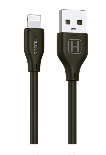 CABO USB TURBO P/ IPHONE SWIFT WARE CB-215i PRETO - HREBOS