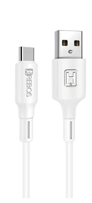 CABO USB TURBO TIPO C SWIFT PRO CB-215C BRANCO - HREBOS