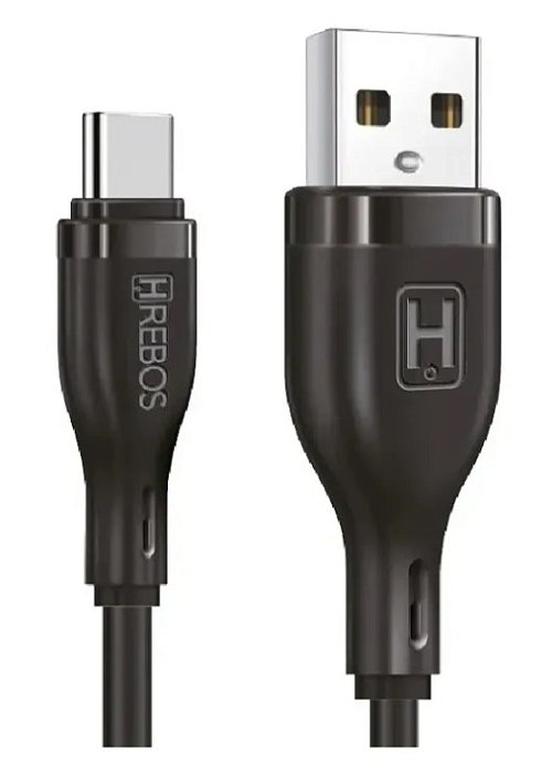 CABO USB TURBO TIPO C SWIFT WARE CB-217C PRETO - HREBOS