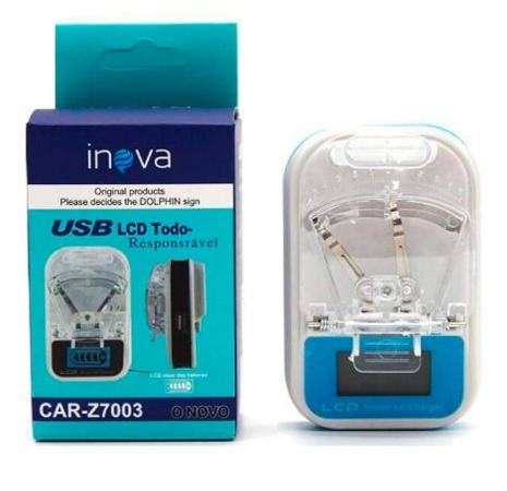 CARREGADOR UNIVERSAL USB COM LCD