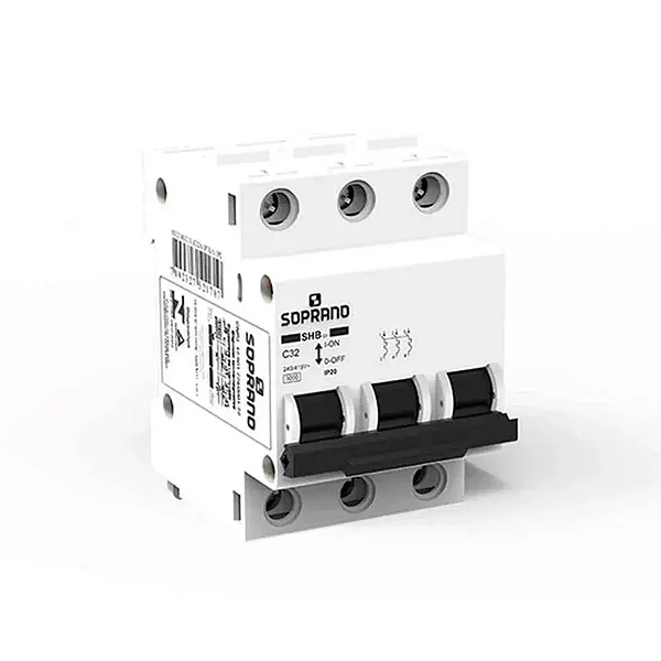DISJUNTOR TRIPOLAR 63A SOPRANO DIN
