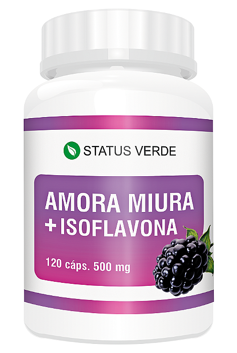 Amora Miúra + Isoflavona 500mg 120 cápsulas Status Verde