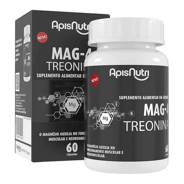 MAG-4 com Treonina 780mg 60 Cápsulas - Apisnutri