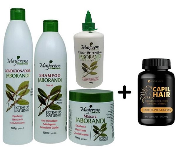 Kit Jaborandi Anti Queda - Maycrene + Capil Hair