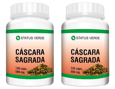 Kit 2 Cáscara Sagrada 240 Cápsulas - 500 mg Status Verde