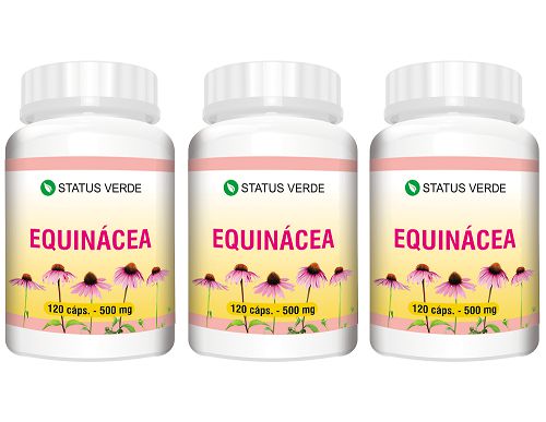 Kit 3 Equinácea 360 Cápsulas - 500 mg Status Verde