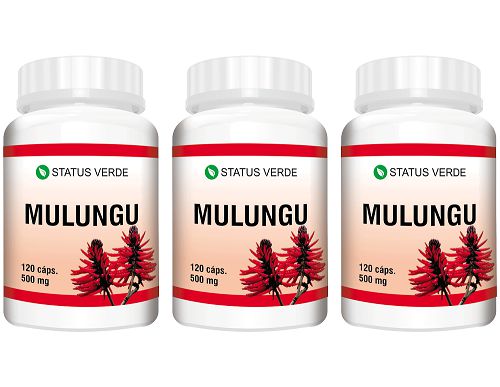 Kit 3 Mulungu 360 Cápsulas 500 mg Status Verde