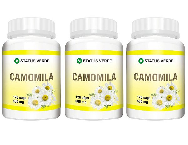 Kit 3 Camomila 360cáps 500mg - Status Verde