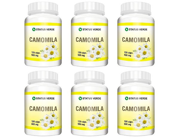 Kit 6 Camomila 720cáps 500mg - Status Verde