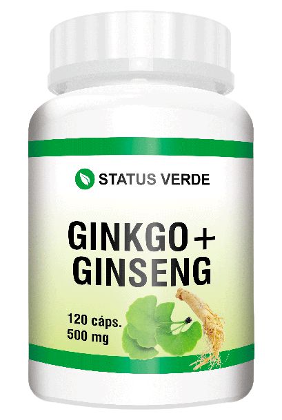 Ginkgo Biloba Com Ginseng 120cáps 500mg - Status Verde