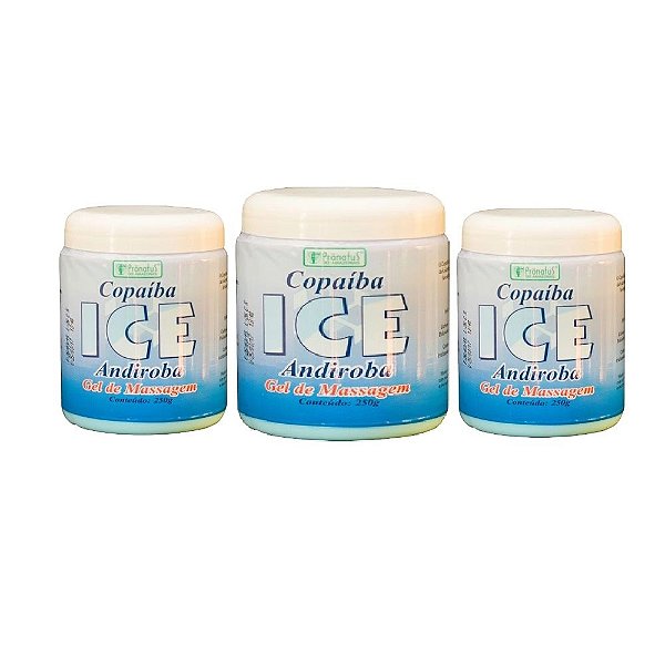 Copaíba ICE Andiroba - Gel de Massagem - Conteúdo 250g (Kit Com 03)