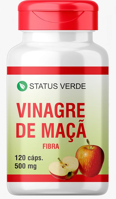 Vinagre de Maçã 120 Cápsulas - 500mg Status Verde