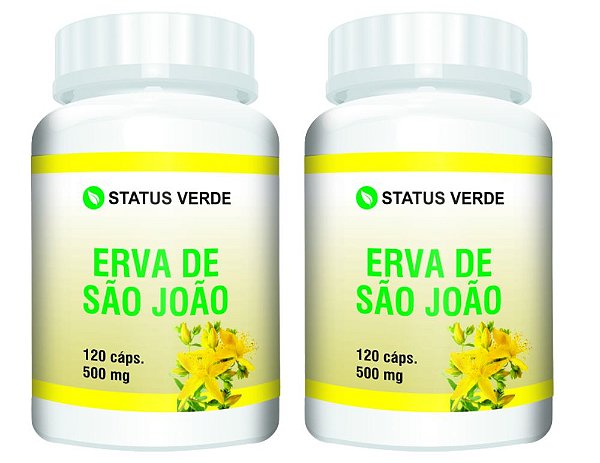 Kit 2 Erva de São João 240Cáps - 500mg Status Verde