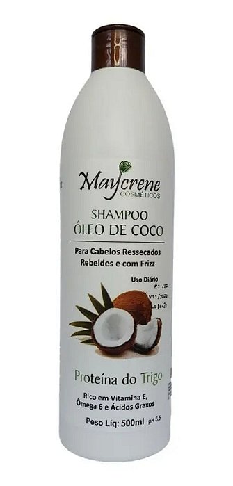 Shampoo Óleo De Coco Maycrene 500ml