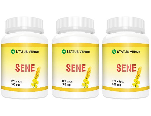 Kit 3 Sene 500mg 360 Cápsulas - Status Verde