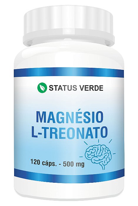 Magnésio L-Treonato 120 cáps 500mg - Status Verde