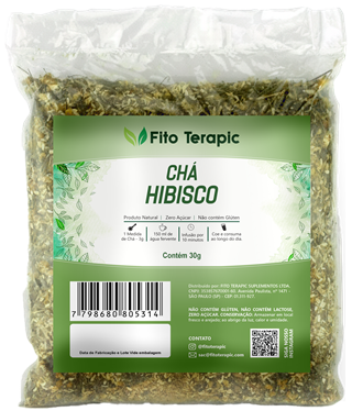 Kit 12 Chá Hibisco 30g