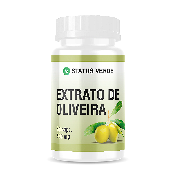 Extrato de Oliveira 60 Cápsulas 500mg - Status Verde