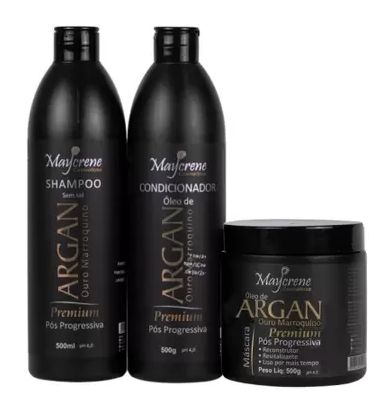 Kit Pós Progressiva Óleo De Argan Ouro Marroquino Maycrene