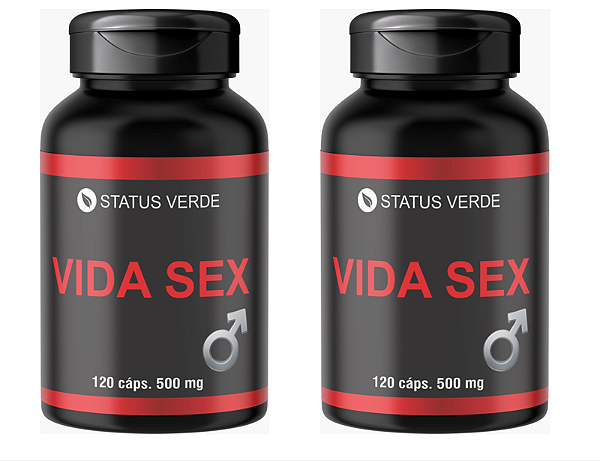 Kit 2 Vida Sex 500mg 240 Cápsulas - Status Verde