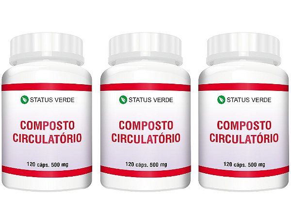 Kit 3 Composto Circulatório 360Cáps 500mg Status Verde